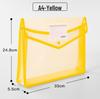 Transparent A4 Document Bag with Large Capacity and Business Card Holder