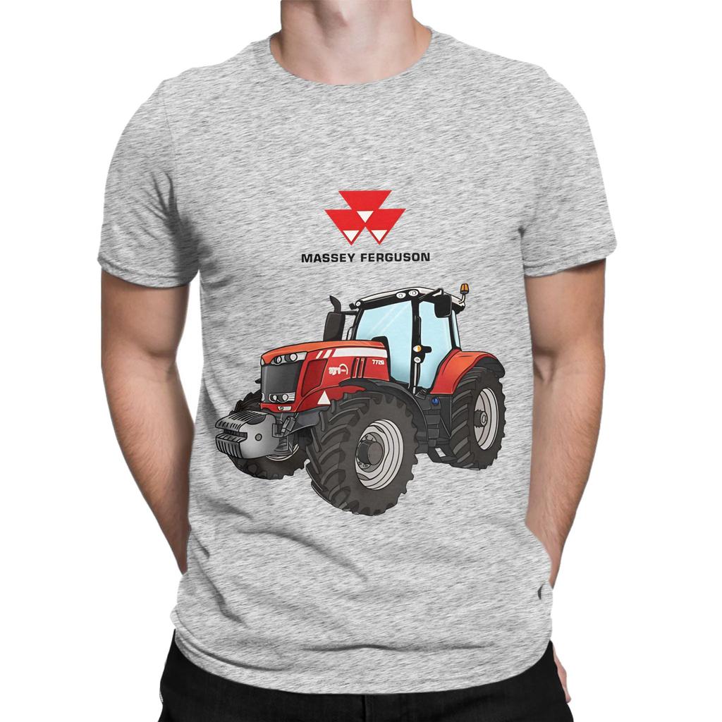 Trattore Massey Ferguson Trattore Rosso Grafica Novità 100% Cotone Maglietta Massey Ferguson Magliette Top Per Unisex