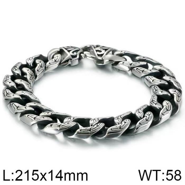 of Trendy Men s Accessories, Domineering and Exaggerated Personality, Punk Skull Stainless Steel Men s Bracelet C