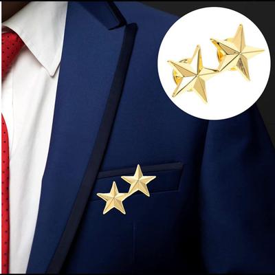 Brooches Hot Real Pin Hijab Broches High-end Brooch Badge For And Blouses Five-pointed Couples Jewelry