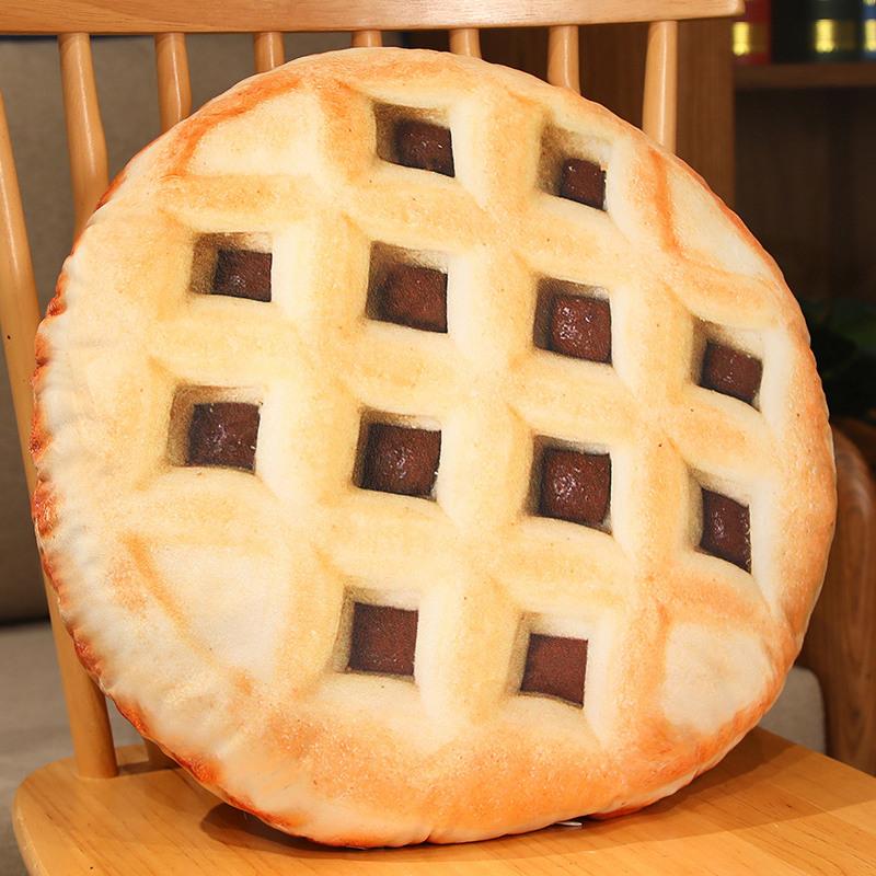 45CM Creative Lifelike Cookie Pillow Living Room Sofa Funny Cushion Lovely Biscuit Shape Plush Bedroom Bed Waist Toy
