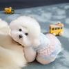 Lace Bow Pet Mesh Dress Cute Pet Clothes Fashion Dog Princess Skirt  Spring Summer