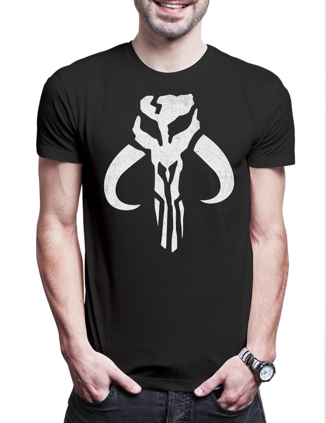 Star Skull Logo Herren T-Shirt Rebels Krieg Mandalorian Rebellion Star Sterne M