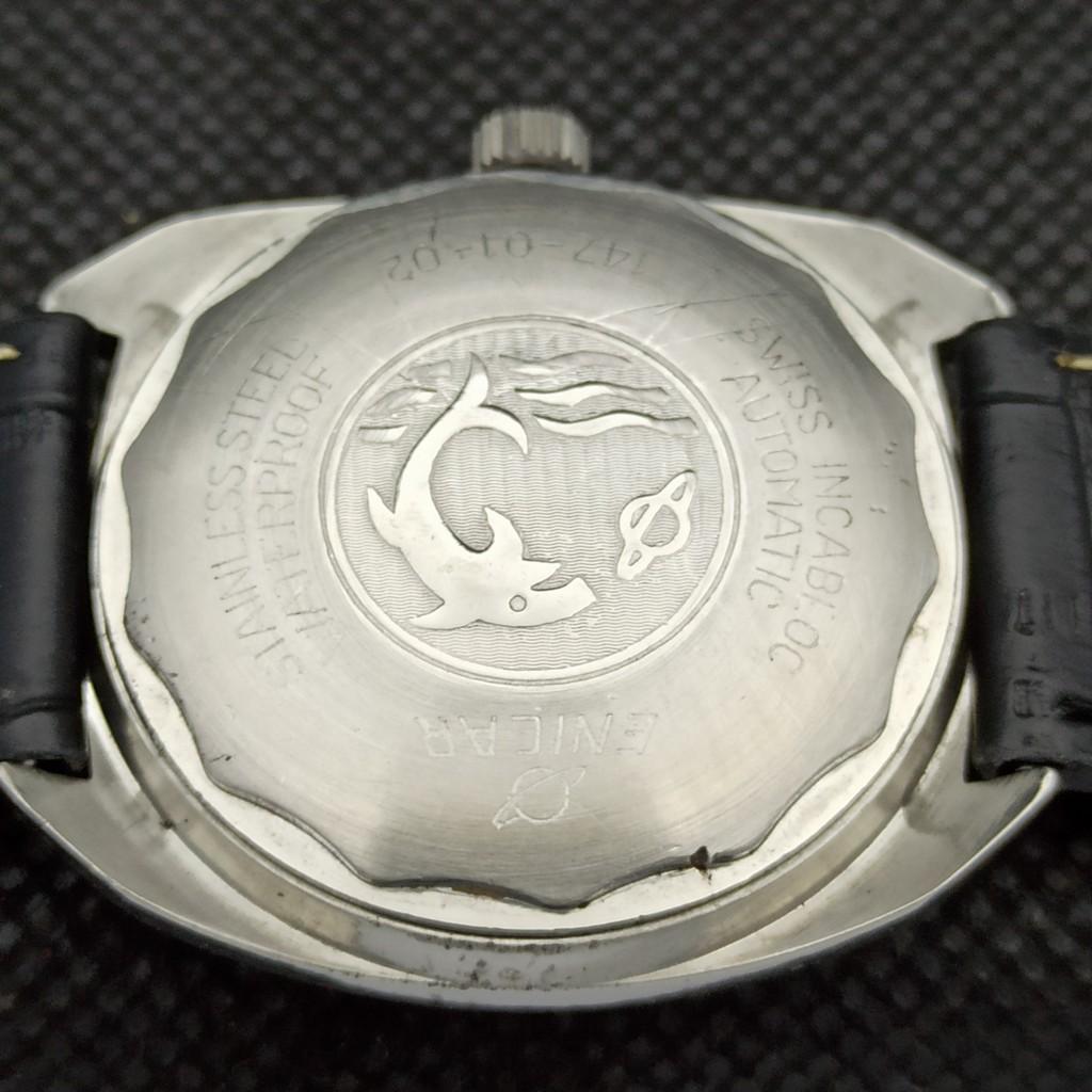 MONTRE HOMME MÉCANIQUE AUTOMATIQUE SUISSE ENICAR D'OCCASION a283070-1