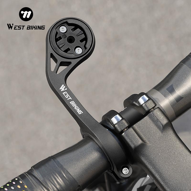 WEST BIKING Fahrradlenker Computerhalterung Nylon Halterung MTB Rennrad Lenkerverlängerung Basis für Garmin Bryton Wahoo
