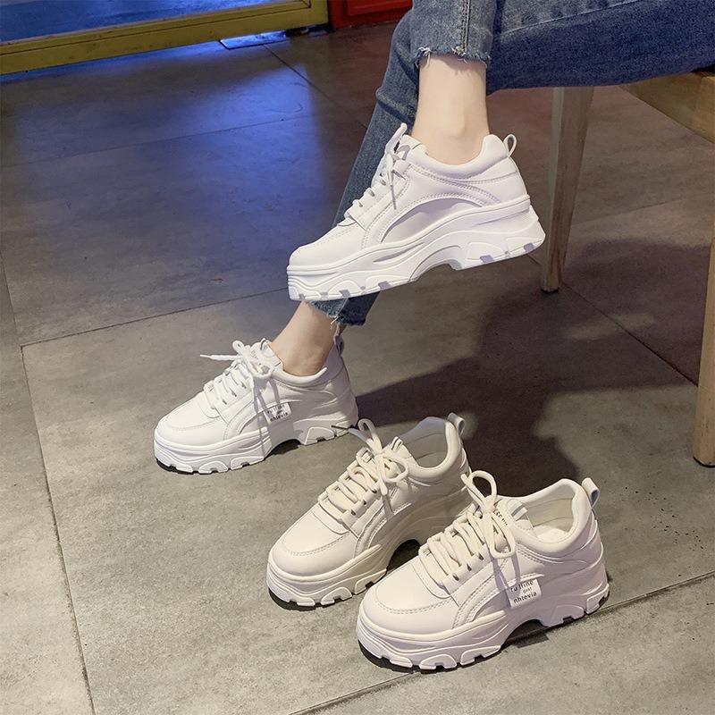 Fashion Casual Shoes Women's Chunky Sneakers White Shoes Autumn New Breathable All-match Vulcanize Shoe Zapatos De Mujer Female Footwear