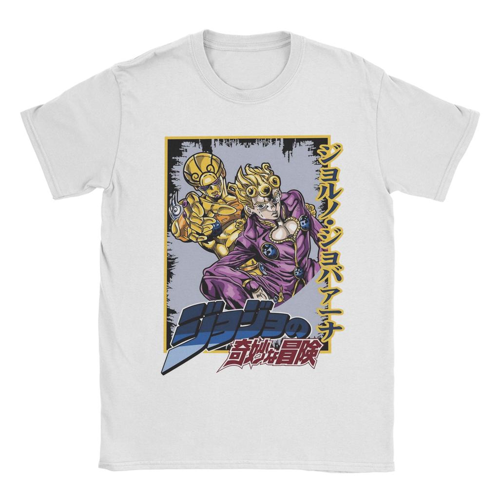 Strongest Stand Jojos Bizarre Adventure T Shirts Men 100% Cotton Novelty T-Shirt O Neck  Tee Shirt Short Sleeve Tops Summer