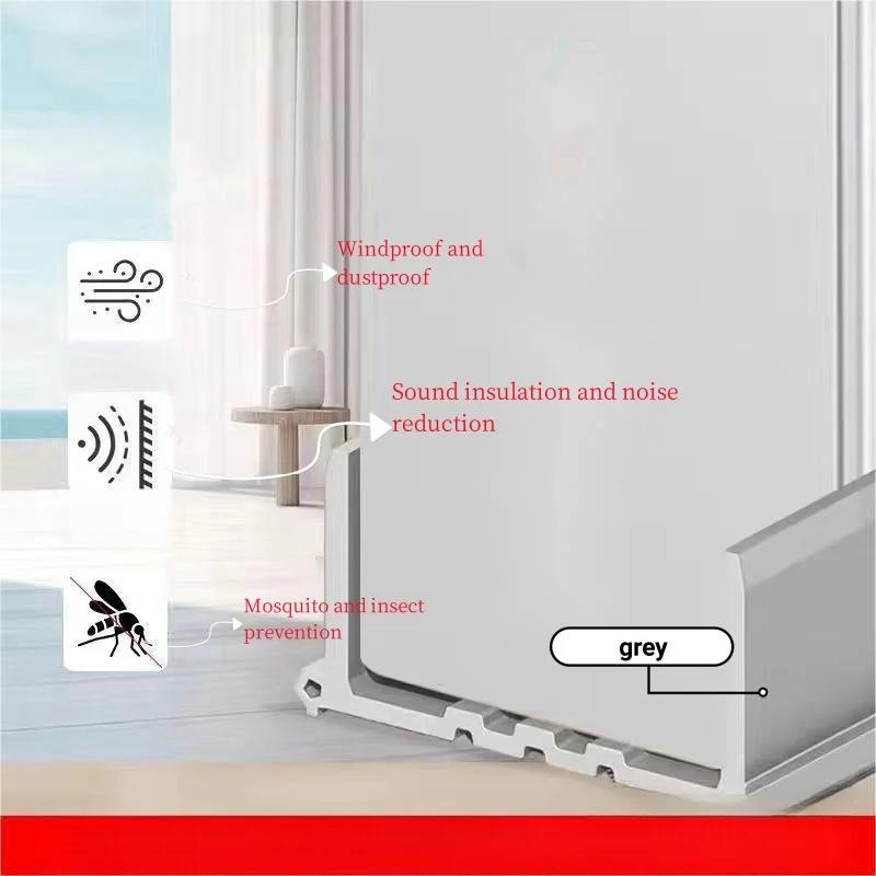 

Thicker Door Bottom Sealing Strip Soundproof Dustproof Weather Strip Under Door Draft Stopper Anti-Cold Gap Blocker Seal Strip One meter