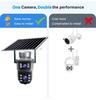 V380 Outdoor 360° Solar-Powered HD Wireless 4G Security Camera Binocular
