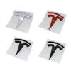 9x8.8cm ABS Car Trunk Badge Sticker for Tesla Model Y Auto Rear Tail Emblem Decal Exterior Decoration