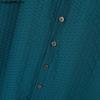 INCERUN Summer Men Stand Neck Short Sleeve Semi-Sheer Texture Skinny Casual T-shirts Tops