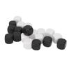 20 Pcs DIY Sticker Dice Blank Durable Plastic Dice Smoothed Surface Six Sided Dice with Rounded Corners White and Black