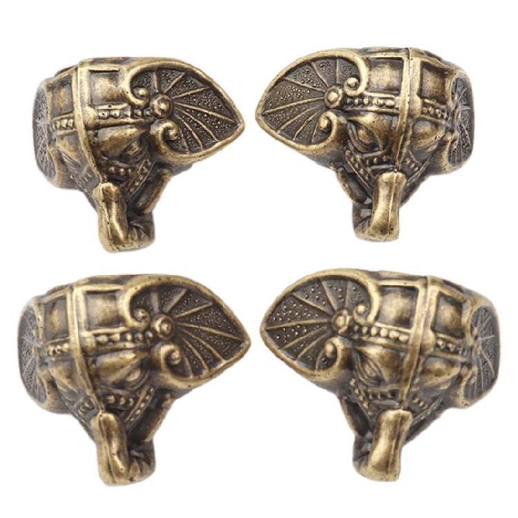 

4 Pcs Retro Wood for Case Legs Hardware for Vintage Wooden for Case Jewelry Box 1