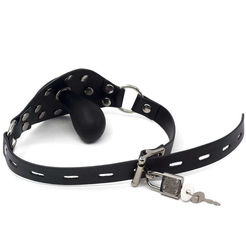 Inflatable Silicone Gag and Bondage Mask Set