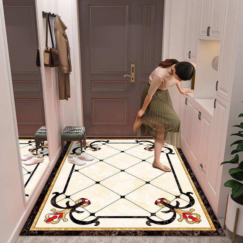 New Chinese Style Marble Entrance Door Mat Dirt Resistant Door Mats Anti Slip Foot Mats for Household Use