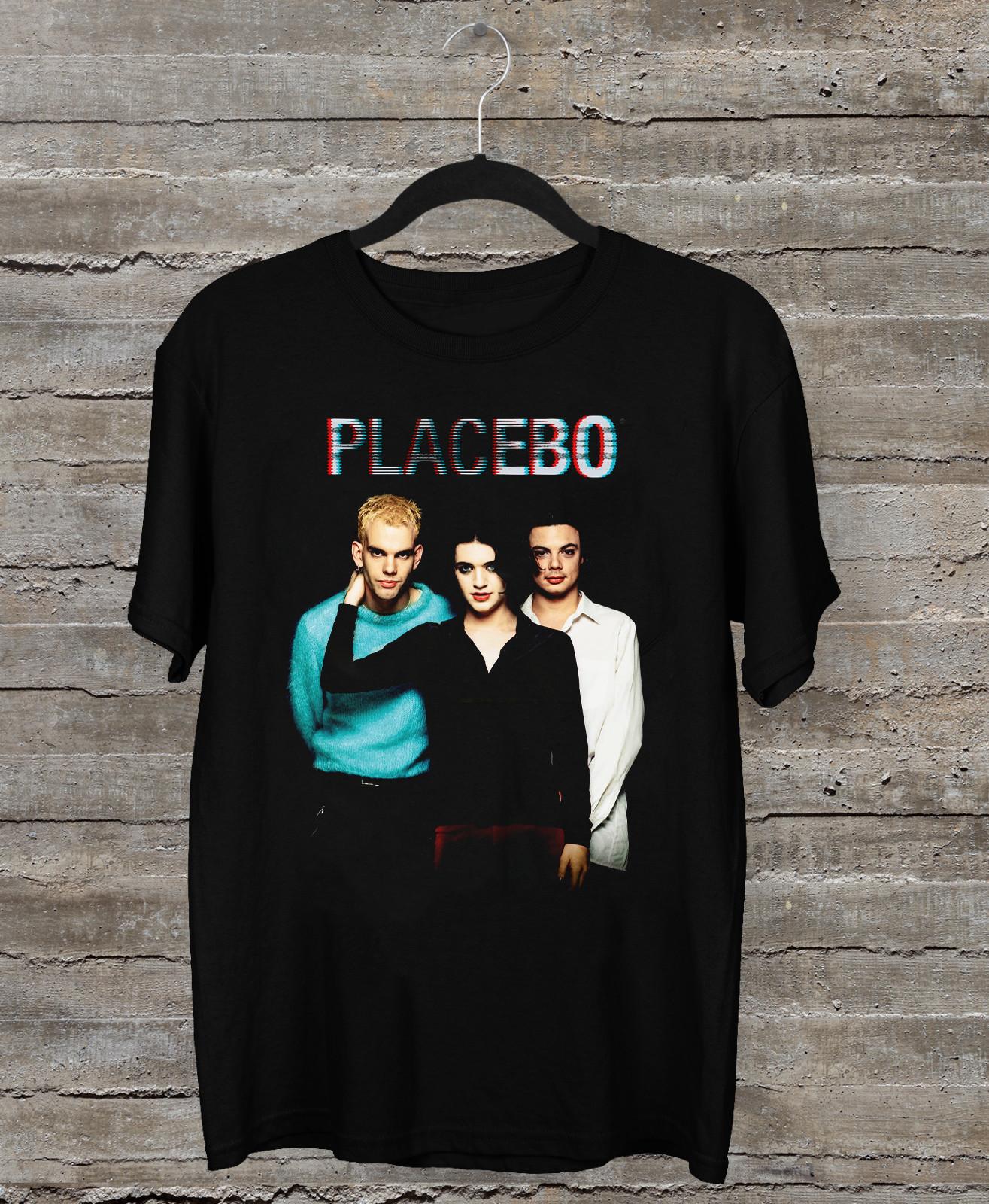 NEW Placebo Member Band Short Sleeve Black All Size Shirt AL70 S