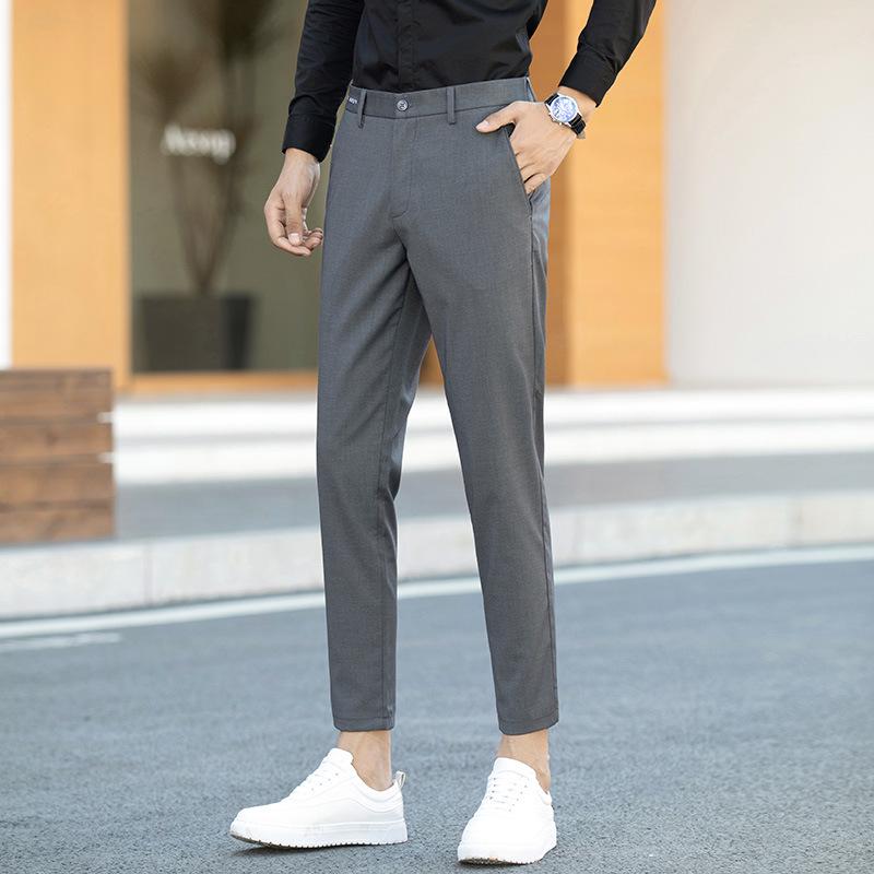 

Молодежные повседневные облегающие эластичные брюки в корейском стиле 31 серый