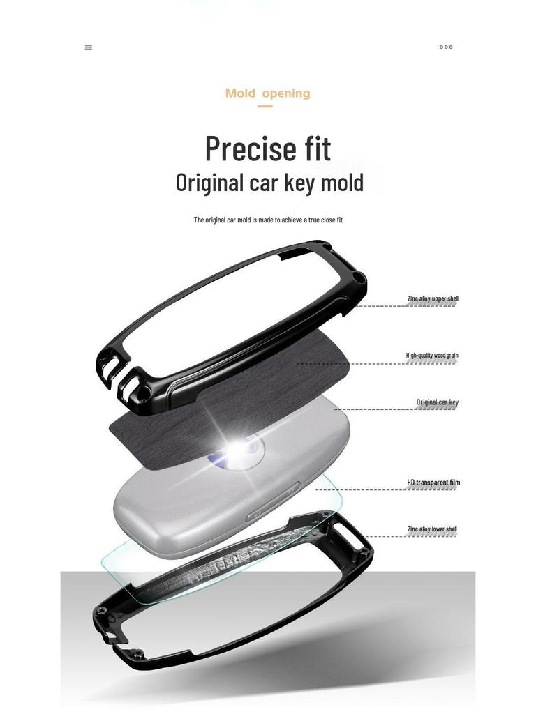 Denza D9N7 Car Key Case: Durable Full Coverage Remote Shell for 2023 Denza D9 - Unisex