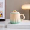 Kiln Change Splendid Lotus Flower Brewed Tea Ceramic Teacup Couple Cup Creative High-End Tea Separation Cup Water Cup