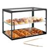 VEVOR Vetrina da Panetteria, Vetrina da Banco Commerciale a 2 Piani per Pasticceria, Scatola Trasparente in Acrilico per Pane per Cucina