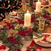 60/1 Stück Weihnachten Rote Beeren Zweige Künstliche Stechpalmenbeeren Staubgefäße Pflanzen Blumen Kranz Ornamente Weihnachtsbaum Party Hausdekoration