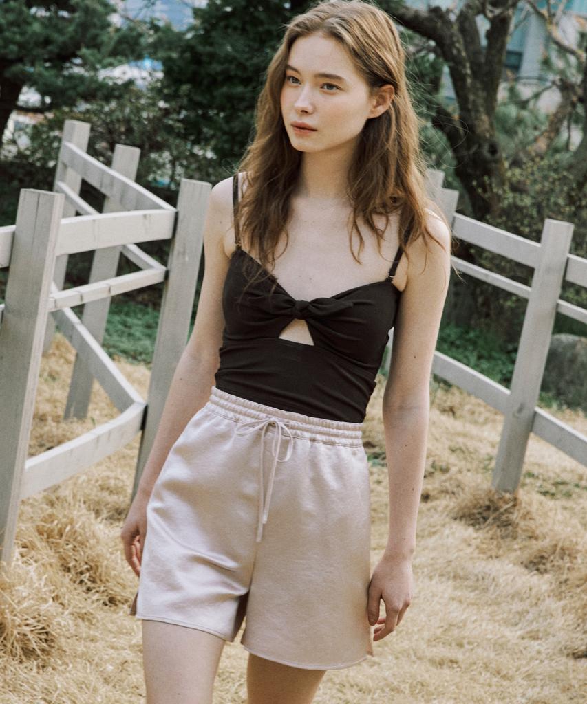 OCTETTE Loose Satin Shorts_2Color