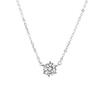 Sechs-Krallen Einzeldiamant Halskette Damen Nische leichter Luxus Temperament hochwertiger Blitzdiamant Ins-Stil Accessoires
