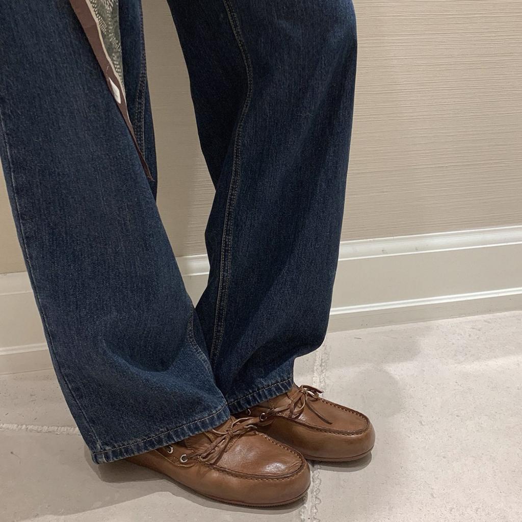 Grape Home~ Cowhide Edition Sydney Weekend~ Washed Horse Leather Pattern British Style Bow Doudou Loafer Leather Shoes Women