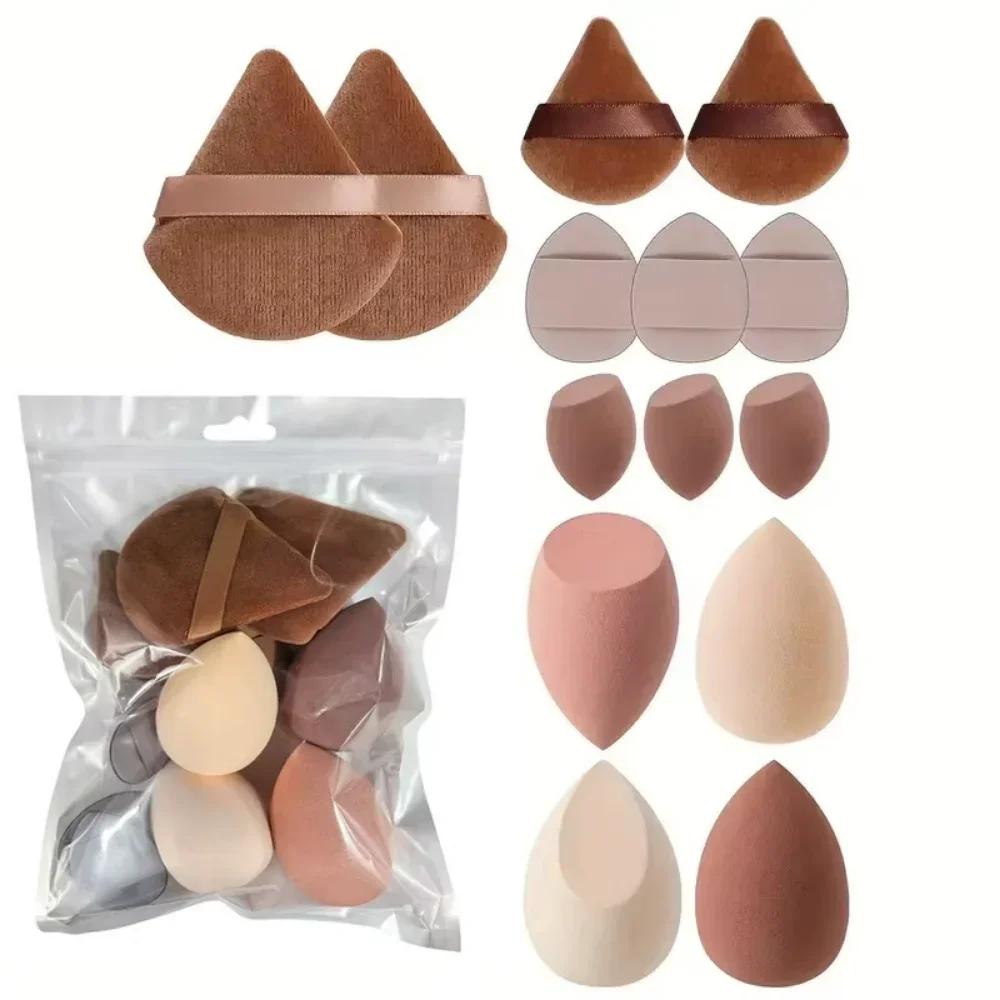 14PCS Set Makeup Sponge Professional Powder Puff for Foundation Blending Cosmetic Tools Beauty Accessories Soft Sponge