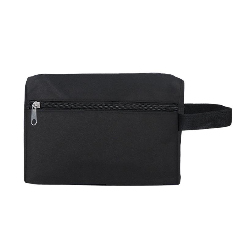 Men's Durable Large-Capacity Travel Canvas Wash Bag with Zipper