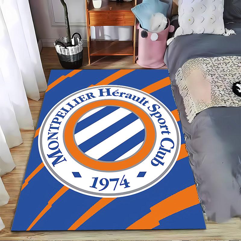Montpellier 1974 Logo Carpet suitable as a non-slip mat for the living room or bedroom sofa