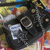 Damen Umhängetaschen Koreanisch Harajuku Goth Stern Mädchen Schwarz Handtasche Fairy Grunge Ästhetik Geldbörse Schulter Handtasche Geldbörsen Baguette Tragetaschen
