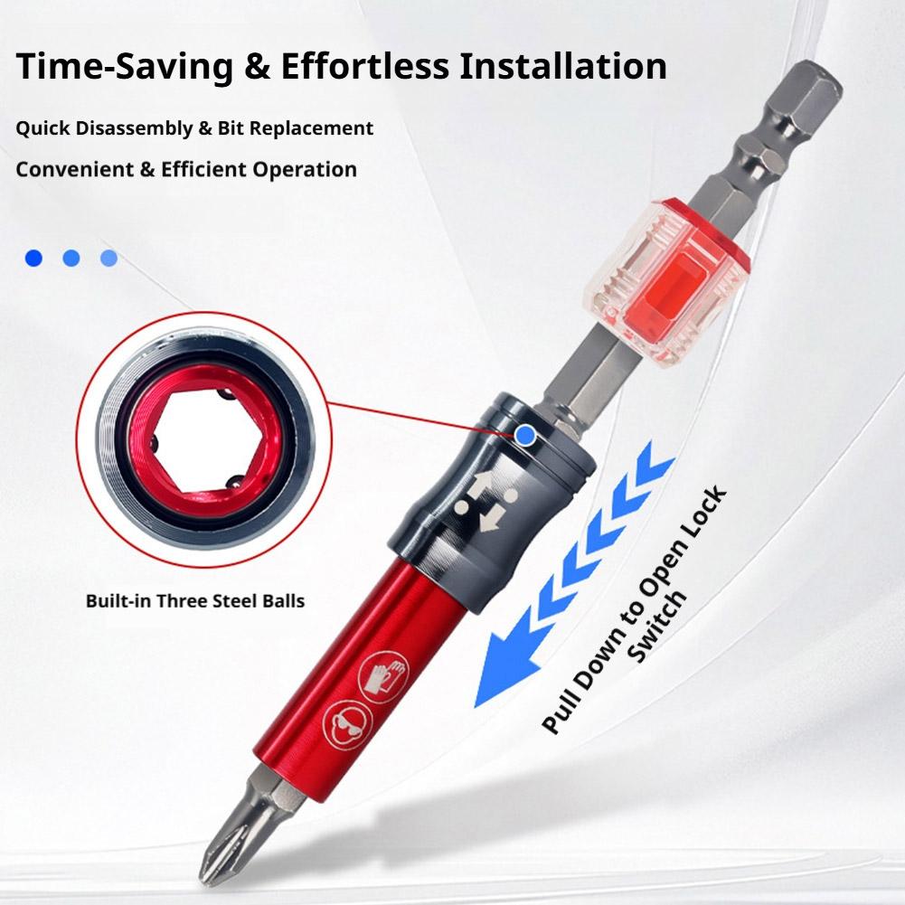 3-in-1 Stecknuss Starke magnetische Verbindungsstange Schraube Holzbearbeitung Multifunktionale Stecknuss Doppelt verwendbarer Schraubendreher