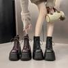 2025 Autumn New Heavy Industry New Polish Color Fashion Design Versatile Small Leather Shoes Platform British Style Retro Women's Shoes