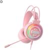 PSH-400 Wired Headphone Luminous Noise Reduction 3.5mm USB HiFi Stereo Gaming Headset with Microphone for Desktop
