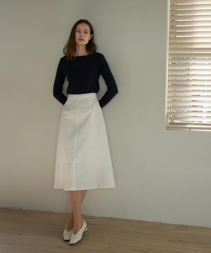 Yulago Plain Cotton Skirt