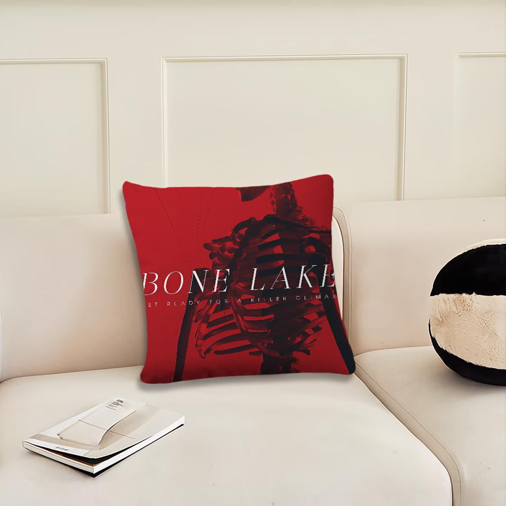 

Horror Bone Lake 2025 movie cushion cover Pillow Cover Decoration Room Home Sofa living Office Car Nordic Simplicity 12x12Inch