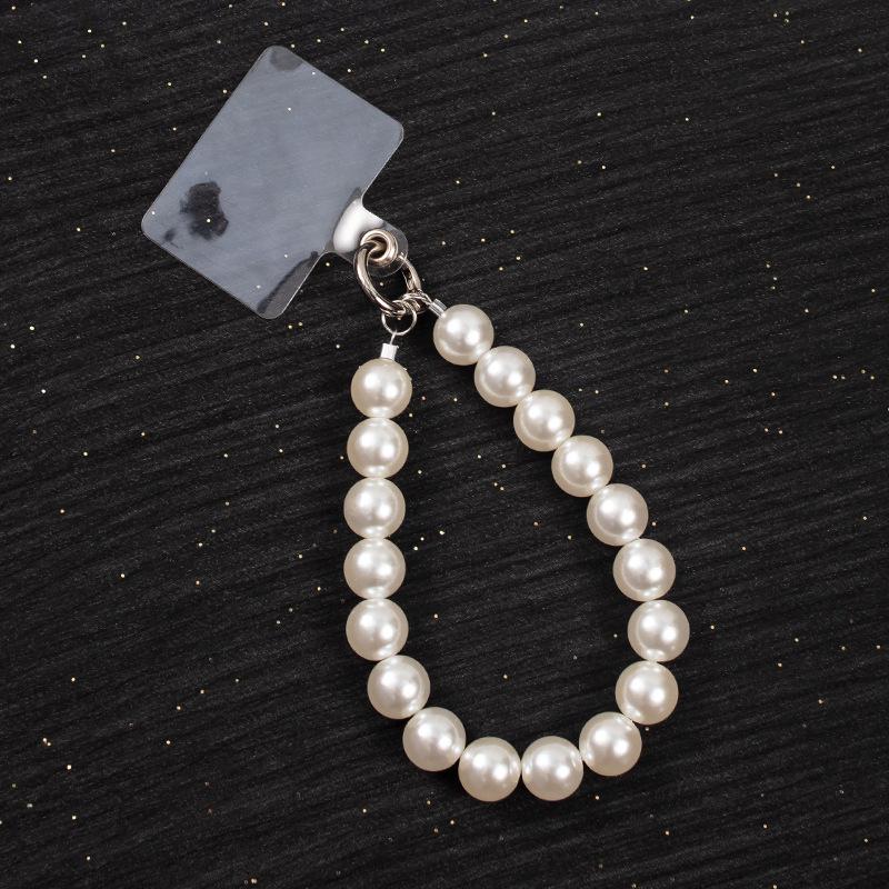 Handmade Beaded Phone Case with Pearl Necklace Lanyard & Crossbody Chain