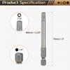 1/3/5pcs Torx Head Screwdriver Bit 1/4" Hex Shank Magnetic No Hole Tip Tamper Proof 6 Point Star S2 Steel Screw Driver Drill Bit