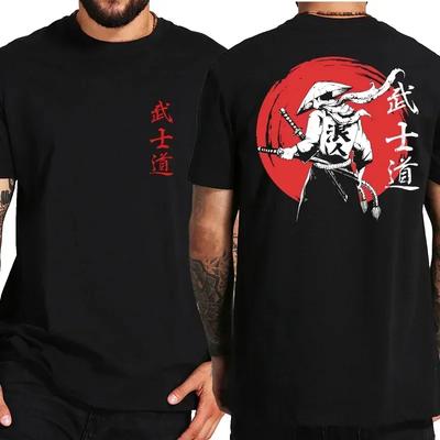 T-shirt Graphique Hommes Femmes Vêtement Samouraï Japonais Hommes Décontracté Lâche Rétro Harajuku Imprimé Manches Courtes Streetwear Y2K Haut T-shirt