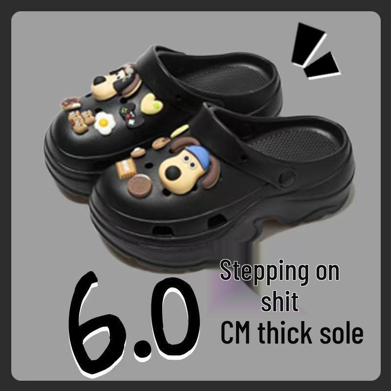 EVA Women's Height-Boosting Summer Clogs - Thick-Soled Beach Sandals for Petite Outdoor Use.