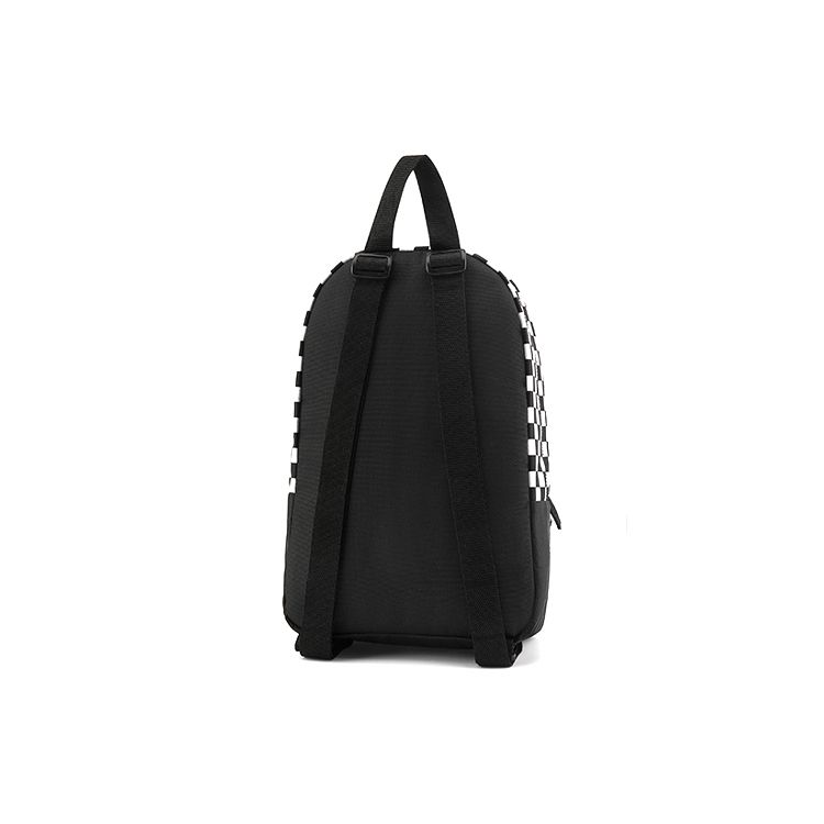 Vans Retro All Over Print Checkerboard Polyester Backpack Unisex Backpack Black VN0A4DROZEK