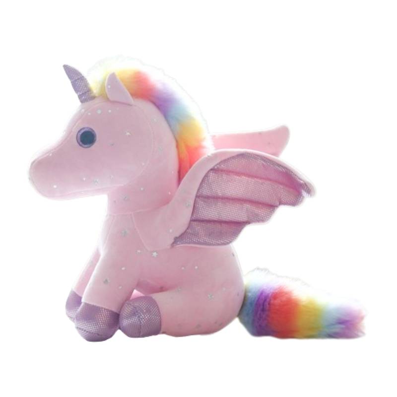 Rainbow Starry Sky Unicorn Plush Doll Stuffed Toy Children Kids Gift Birthday