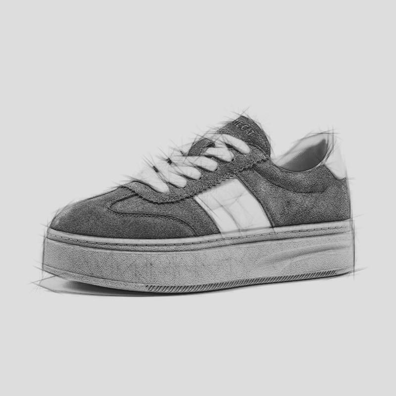 Fashion AIYUQI Women Sneakers Shoes 2025 New Flat Genuine Leather Female Virtue Training Shoes Large-Size Casual Skateboard Shoes Female
