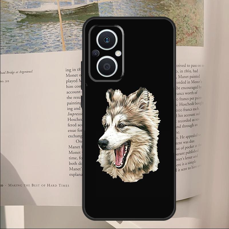 

Alaskan Malamute Siberian Husky Dog Cover For OPPO Reno 11F 12F 13F 14F 14 10 11 13 Pro 7 8 Lite OPPO Find X8 X6 X5 X9 Pro Case OPPO Reno11 F