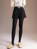 Plus Size Women's High Waist A-Line Woolen Shorts - Autumn & Winter, Loose Wide Leg, Bootcut, Slimming Fit