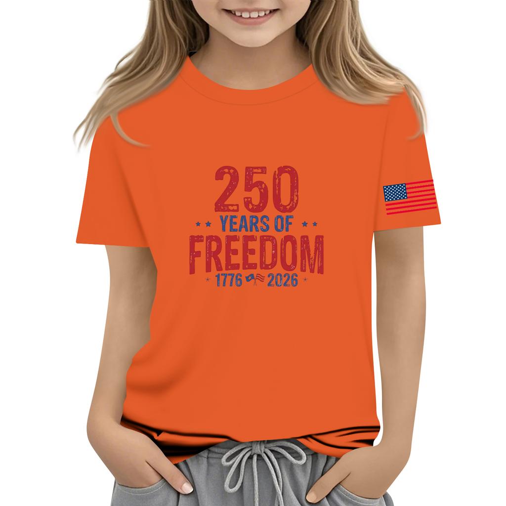 Casual Kinder T-shirt Top met Ronde Hals