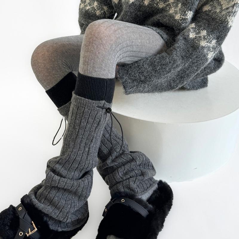 Travel Acrylic Leg Warmers Practical Construction Lightweight Cold Climate Essential Comfortable Stretchy Winter Socks