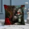 Handsome Anime Goblin Slayer-Cartoon Pillow Case Silky Elegant Comfort Sofa Bed  Invisible Zipper Beach Pillowcase