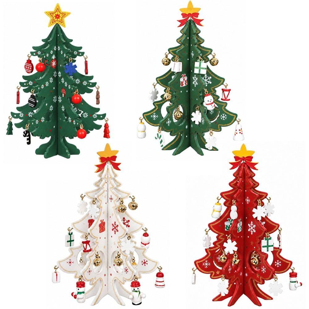 Wooden Christmas Tree Decorations Stereo With Pendant Christmas Tree Christmas Pendant